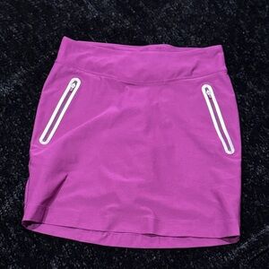 Nike Purple Mini Skirt with White Zipper Details